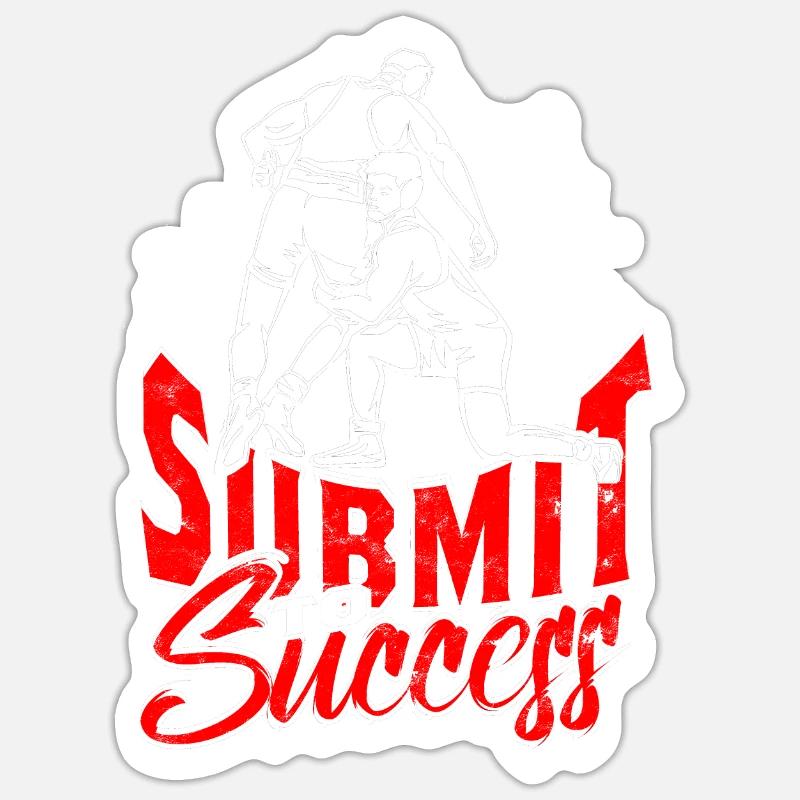 Sambo Submit To Success - Sticker size S (10 x 10 cm) - white matte