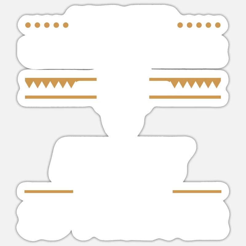 3D Drucker 3D Druck - Sticker Größe S (10 x 10 cm) - Mattweiß