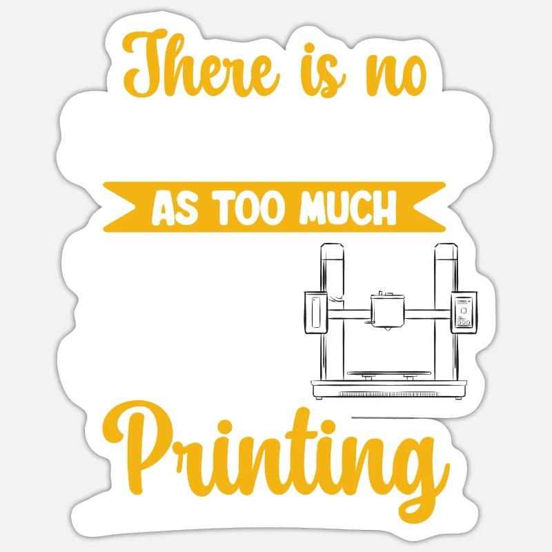 3D Drucker 3D Druck Sticker Größe S (10 x 10 cm)