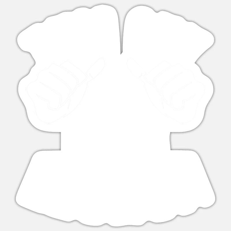 This guy loves lechon - Sticker size S (10 x 10 cm) - white matte