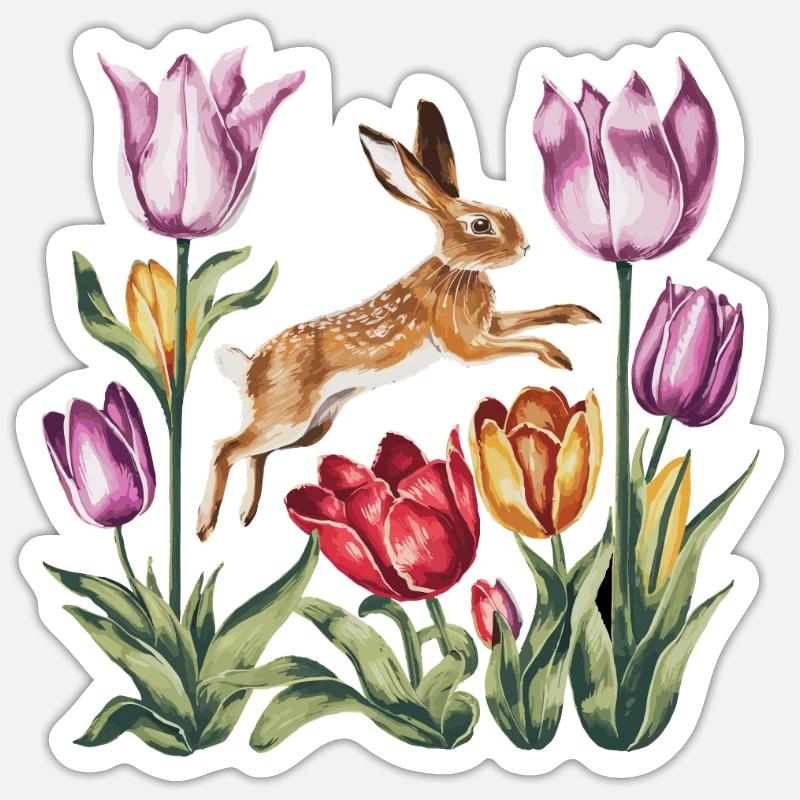 Ostara Eostre équinoxe sorcière déesse païenne rituels Sticker taille S (10 x 10 cm)