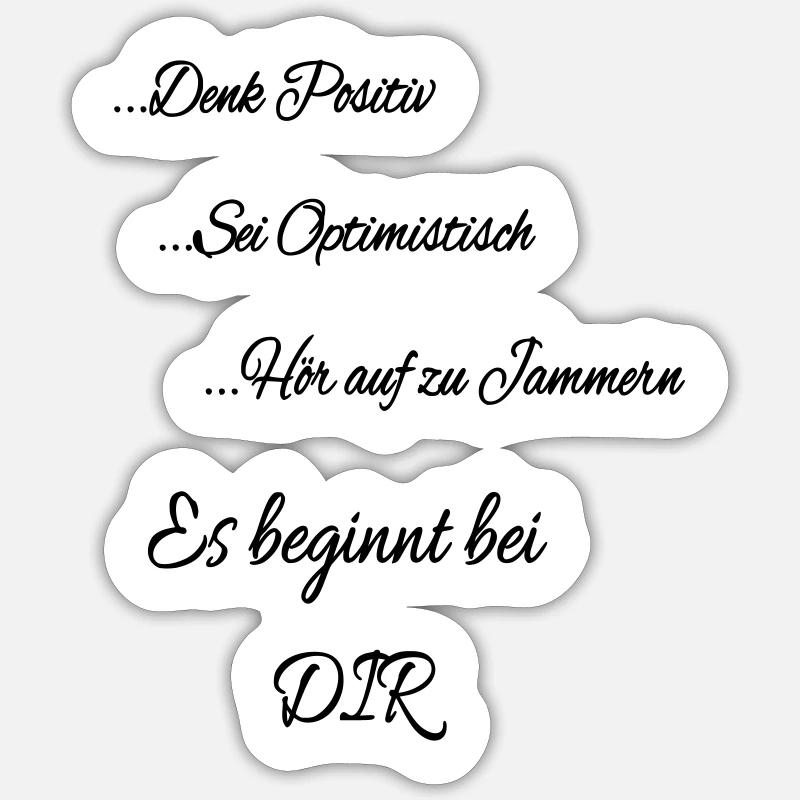 Es beginnt bei DIR Sticker Größe S (10 x 10 cm)