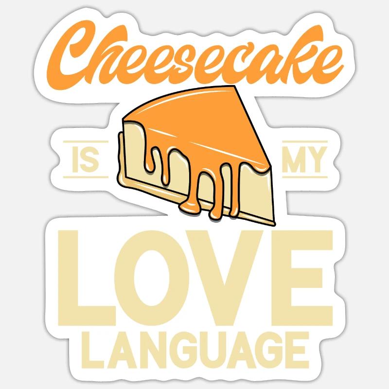 Cheesecake Gift Sticker Größe S (10 x 10 cm)