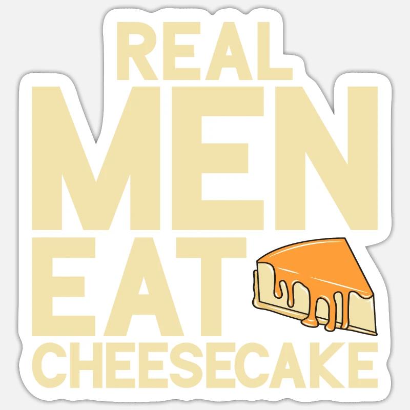 Cheesecake Gift - Sticker size S (10 x 10 cm) - white matte