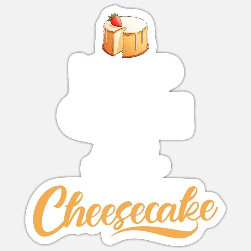 Cheesecake Gift Sticker Größe S (10 x 10 cm)