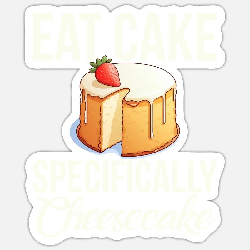Cheesecake Gift Sticker Größe S (10 x 10 cm)