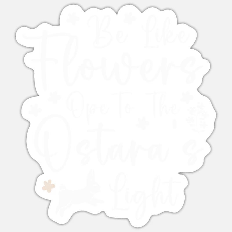 Ostara Witch Moon Eostre Spring Eastern Sticker size S (10 x 10 cm)