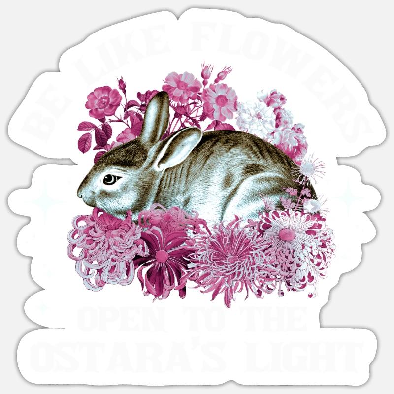 Ostara Witch Moon Eostre Spring Eastern Sticker size S (10 x 10 cm)