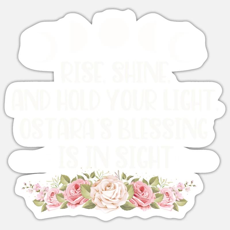 Ostara Witch Moon Eostre Spring Eastern Sticker size S (10 x 10 cm)