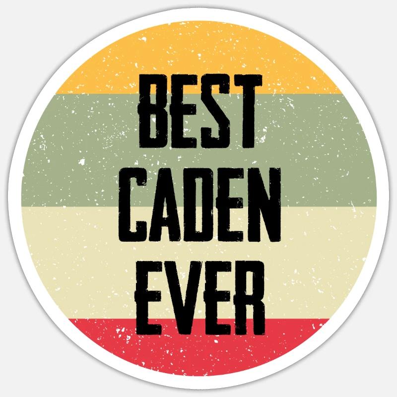 Best Caden Ever - Sticker Größe S (10 x 10 cm) - Mattweiß