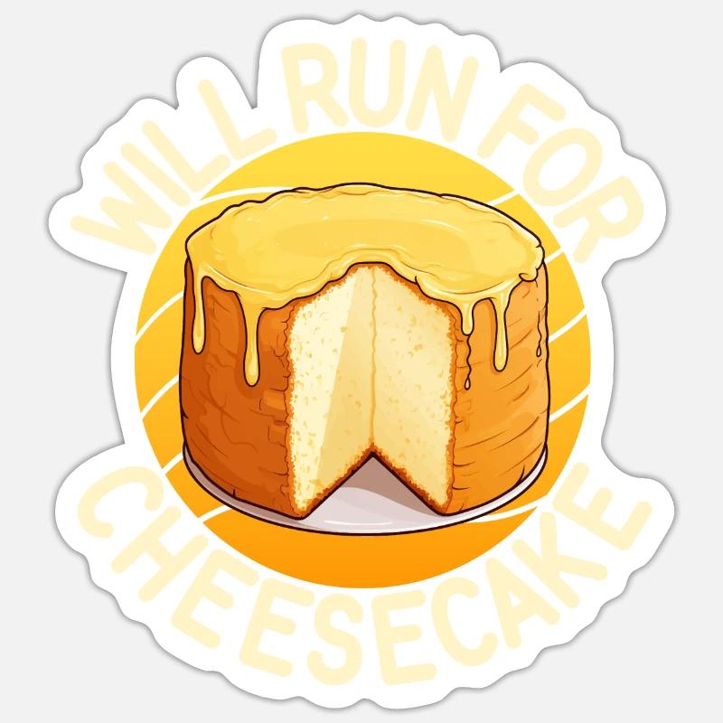 Cheesecake Gift Sticker size S (10 x 10 cm)