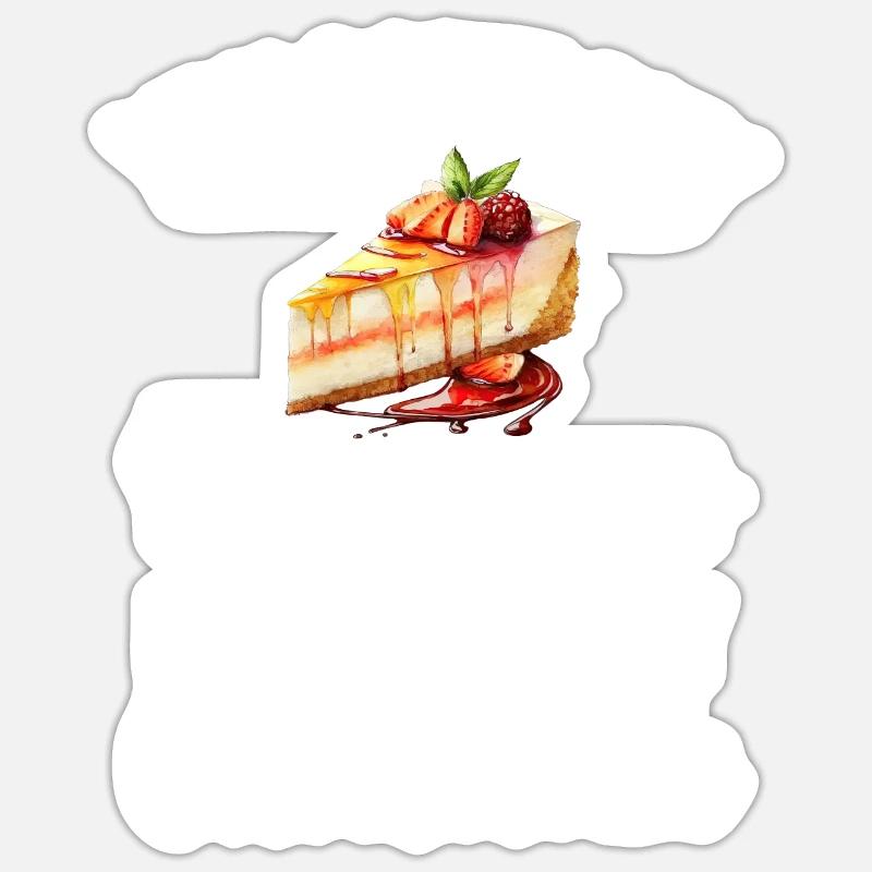 Cheesecake Gift Sticker size S (10 x 10 cm)