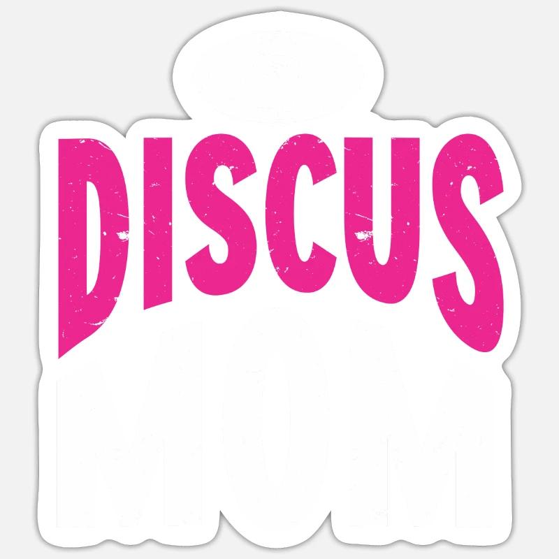 Diskuswerfer Leichtathlet Disc Throw Sticker Größe S (10 x 10 cm)