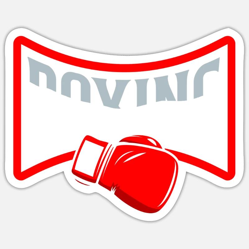 Boxe Sticker taille S (10 x 10 cm)