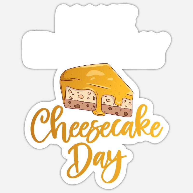 Cheesecake Gift Sticker size S (10 x 10 cm)