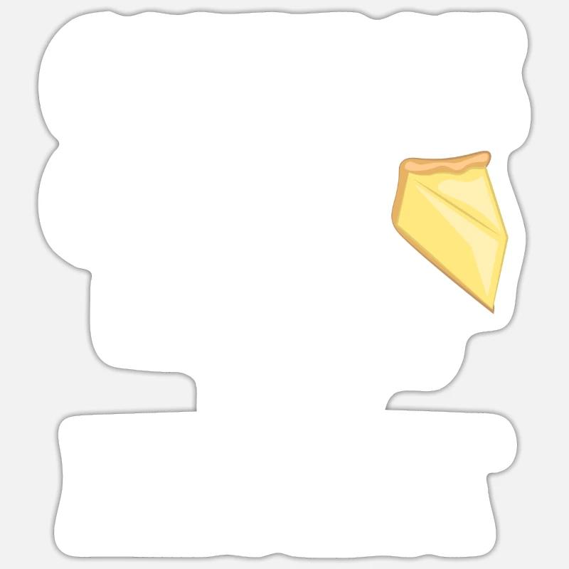Cheesecake Gift - Sticker size S (10 x 10 cm) - white matte