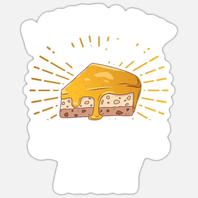 Cheesecake Gift Sticker Größe S (10 x 10 cm)