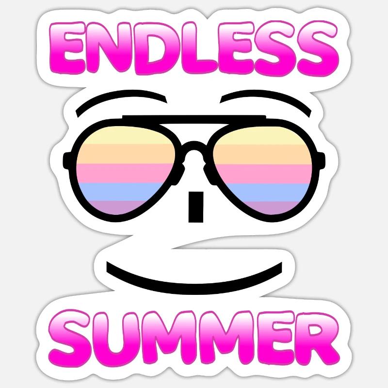 Endless Summer Sticker Größe S (10 x 10 cm)