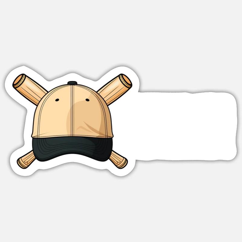 Baseball-Coach Bating For Excellence - Sticker Größe S (10 x 10 cm) - Mattweiß