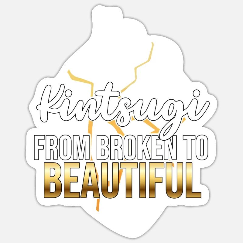 Kintsugi De Broken À Beautiful Kintsukuroi Sticker taille S (10 x 10 cm)