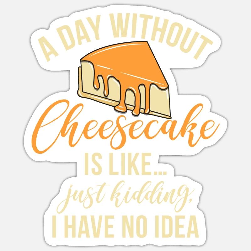 Cheesecake Gift Sticker size S (10 x 10 cm)