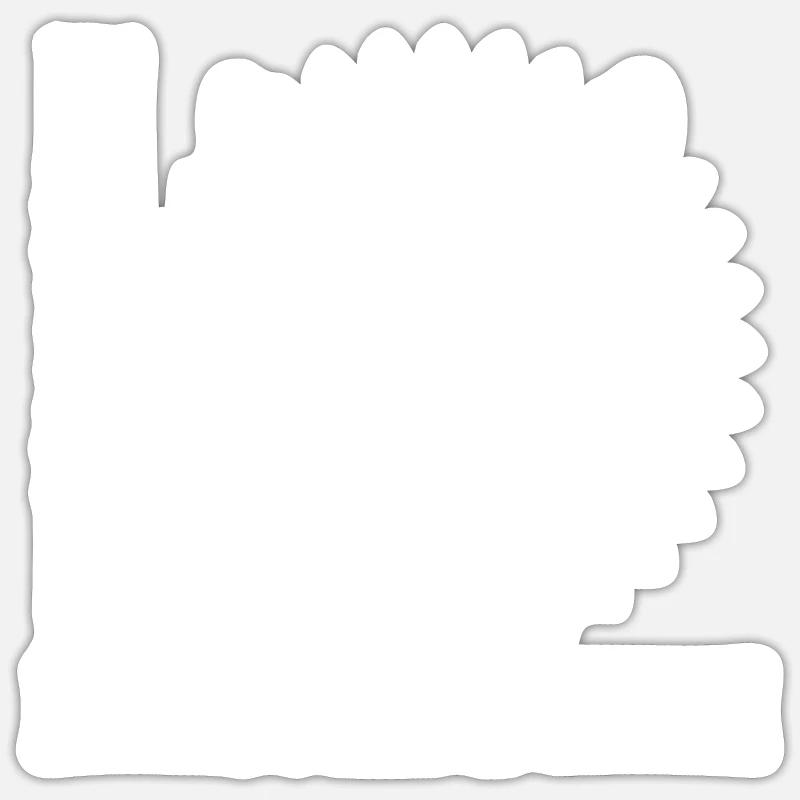 Kasachstan Herkunft National Schneeleopard - Sticker Größe S (10 x 10 cm) - Mattweiß