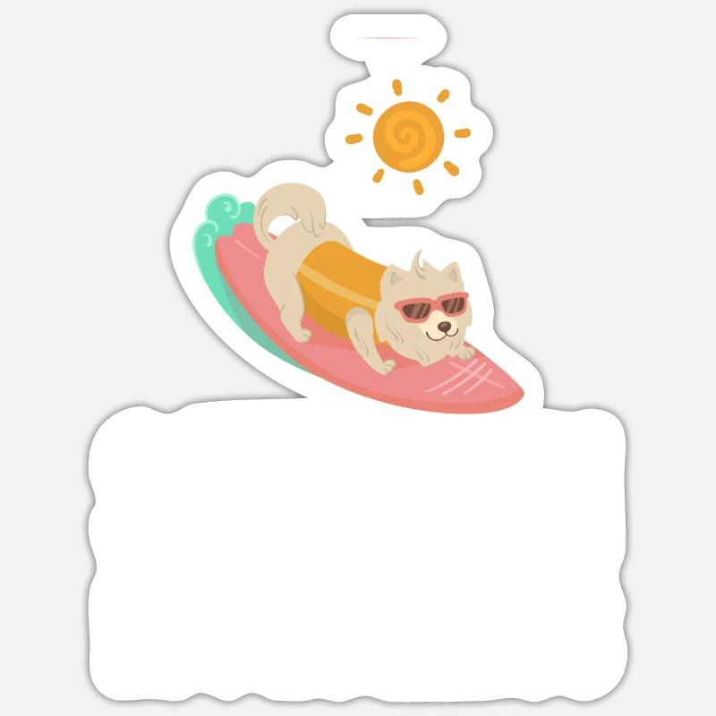 Sunburn In Progress Sunbathing Summertime Sticker size S (10 x 10 cm)