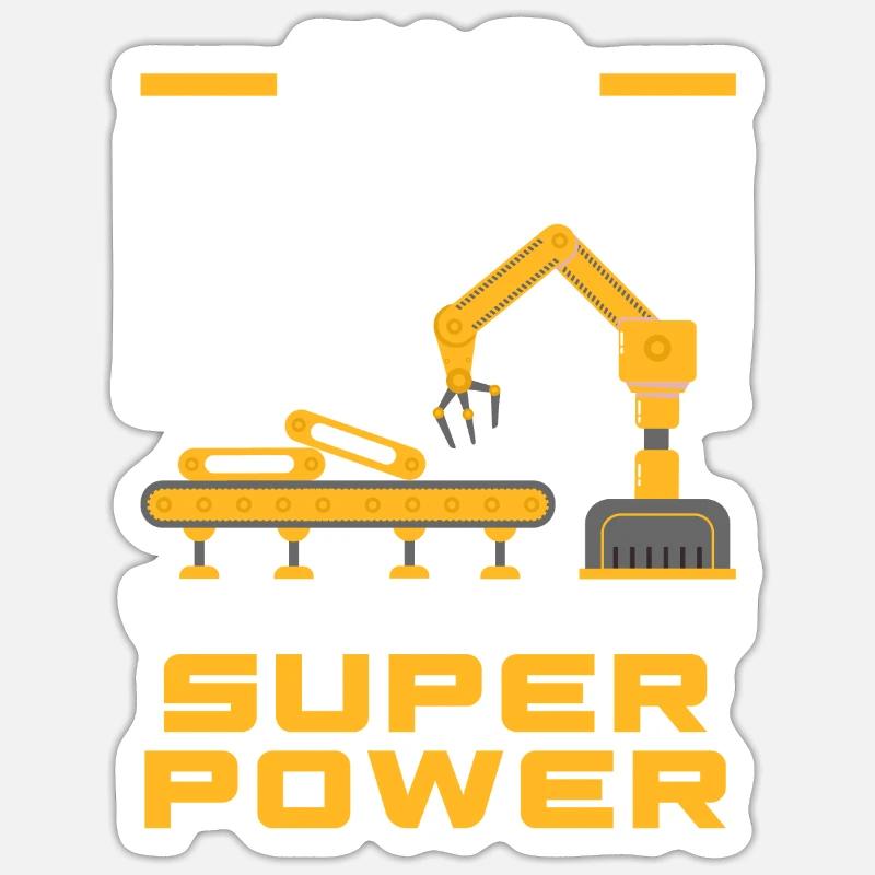 Programmeur de robots robotiques - Sticker taille S (10 x 10 cm) - blanc mat