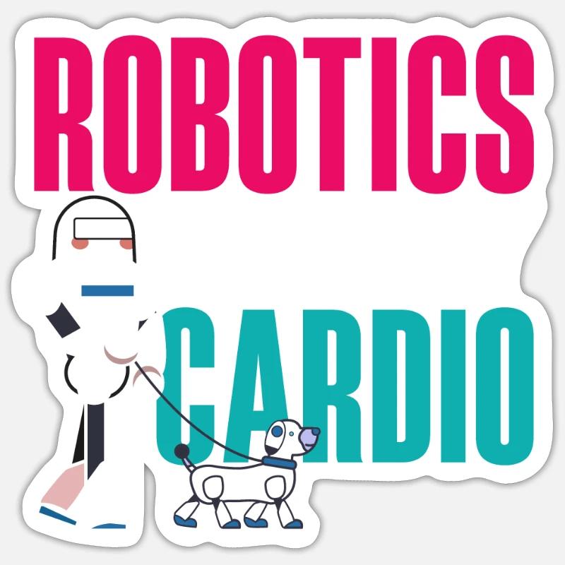 Robotics Robot Programmer - Sticker size S (10 x 10 cm) - white matte