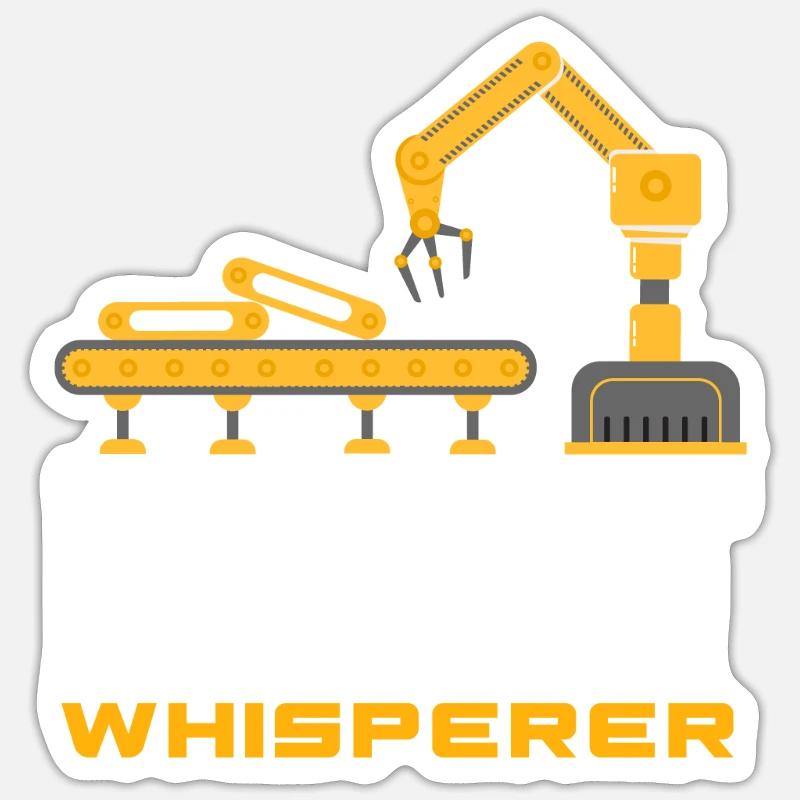 Robotics Robot Programmer - Sticker size S (10 x 10 cm) - white matte