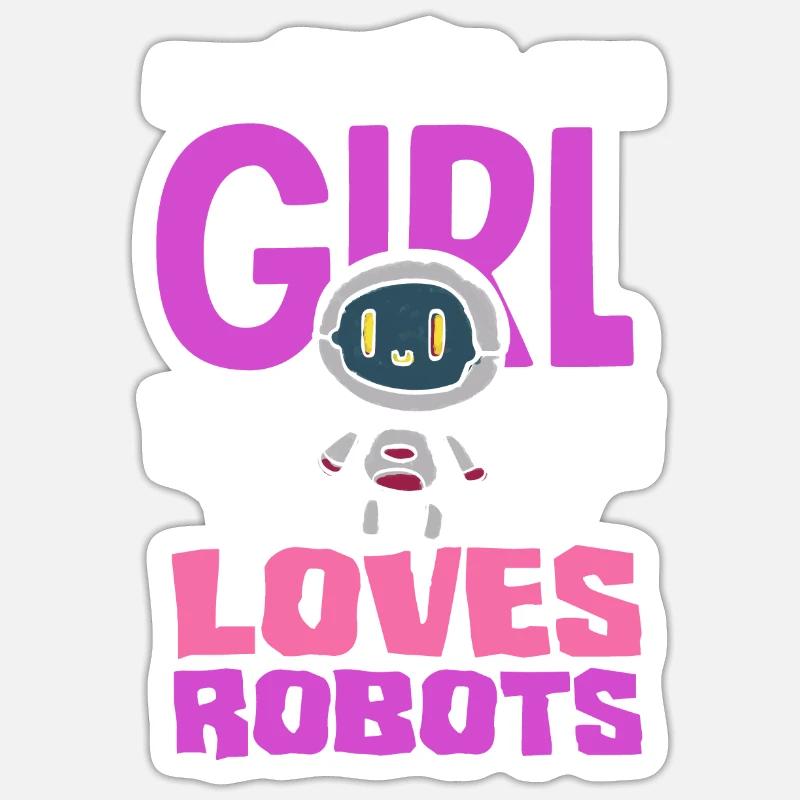 Programmeur de robots robotiques Sticker taille S (10 x 10 cm)