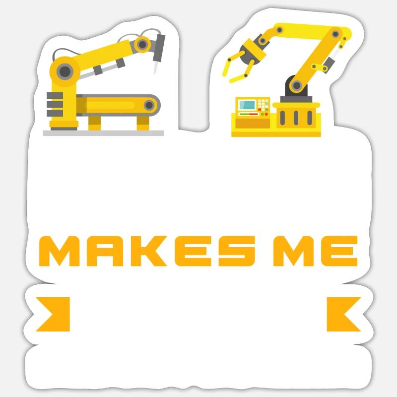 Programmeur de robots robotiques Sticker taille S (10 x 10 cm)