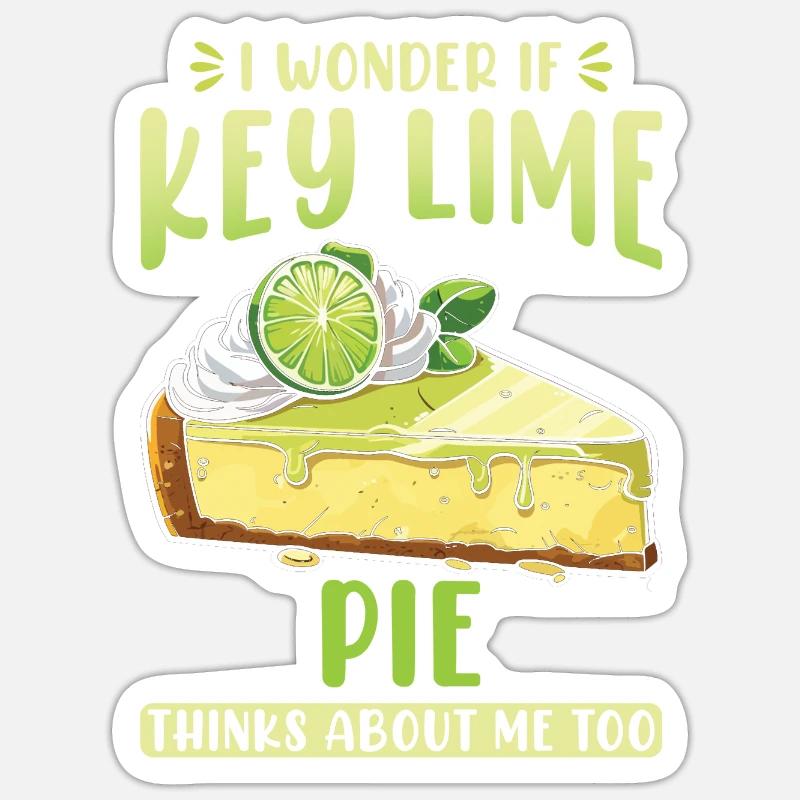 Key Lime Pie Bakery Dessert Baking Baker Pastry Sticker size S (10 x 10 cm)