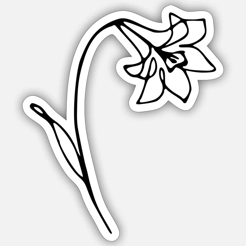 narcisse Sticker taille S (10 x 10 cm)