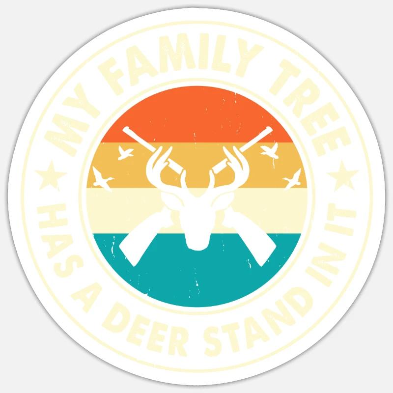 Hunter Hunt - Sticker size S (10 x 10 cm) - white matte