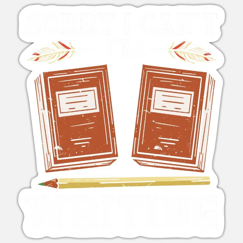 Author Writing Sticker size S (10 x 10 cm)