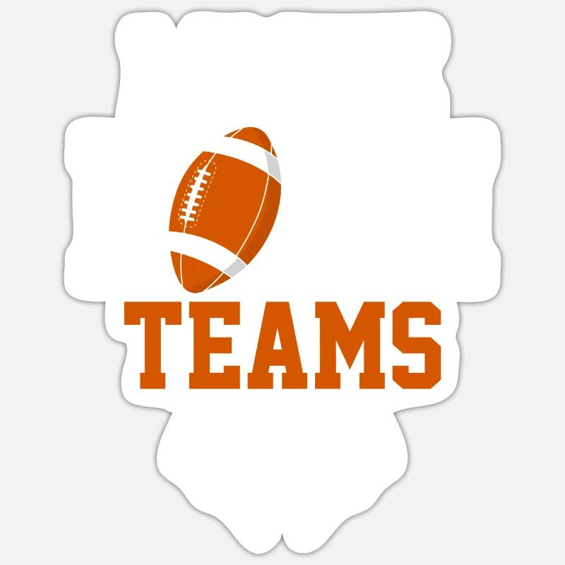 I Hate Both Teams - Sticker size S (10 x 10 cm) - white matte