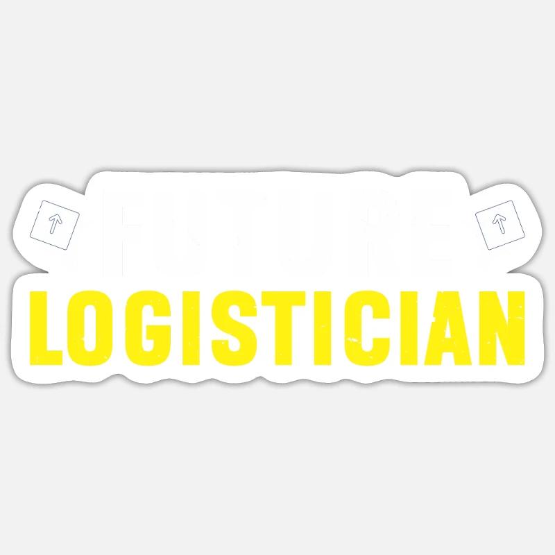 Logistician Logistics - Sticker size S (10 x 10 cm) - white matte