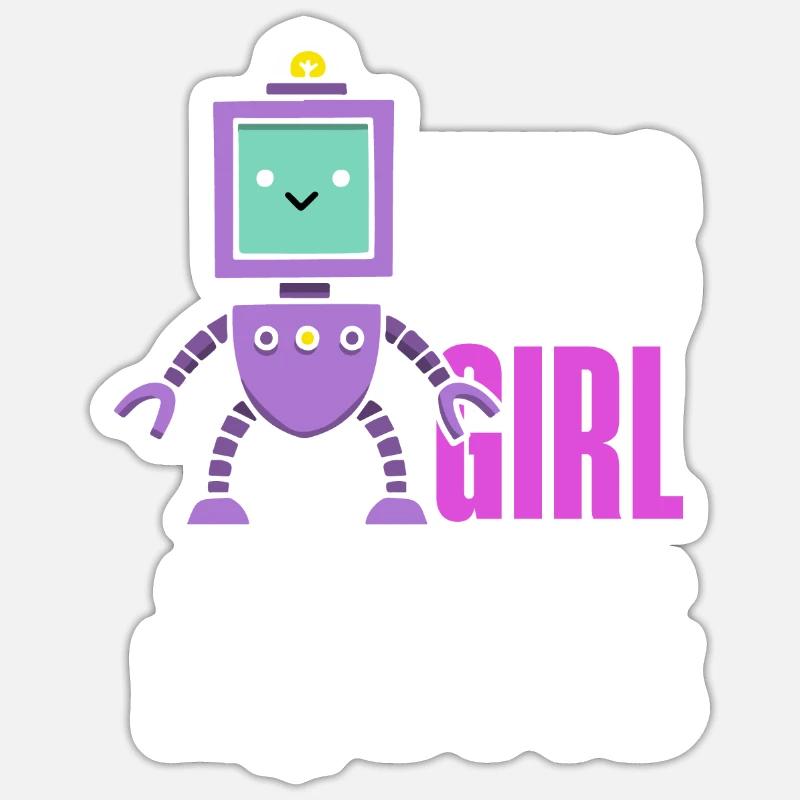 Programmeur de robots robotiques Sticker taille S (10 x 10 cm)