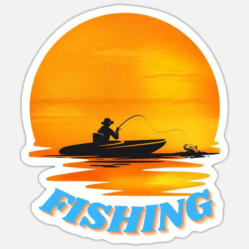 Fish Attack - Sticker size S (10 x 10 cm) - white matte
