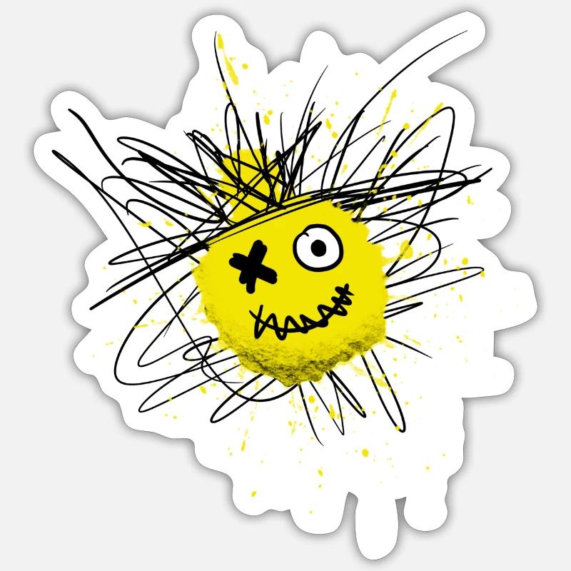 Kklecks - Sticker Größe S (10 x 10 cm) - Mattweiß