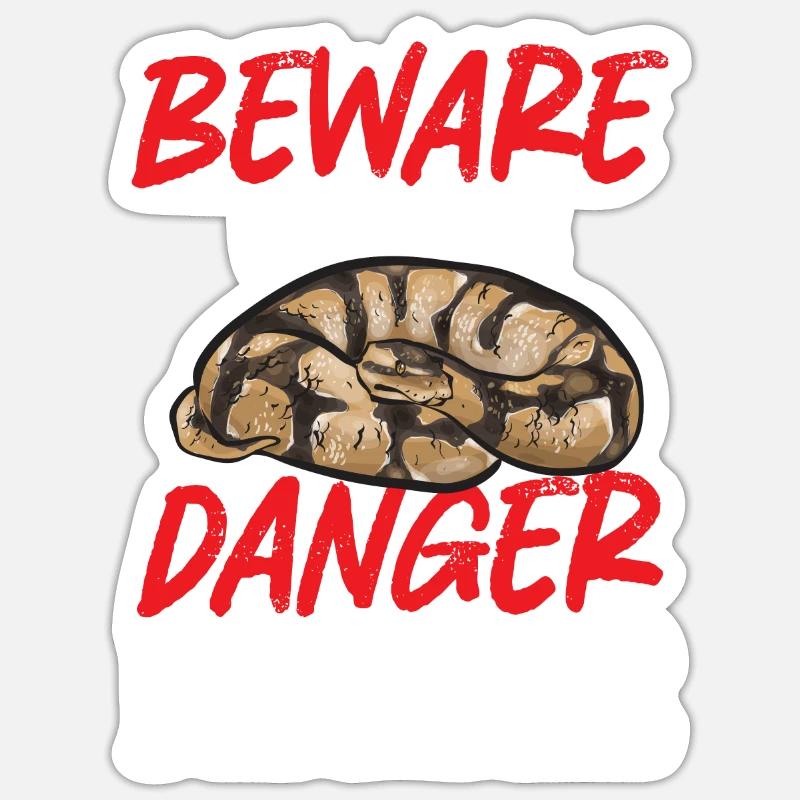 Ball Python Schlange Königspython Sticker Größe S (10 x 10 cm)
