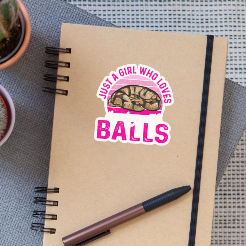 Ball Python Snake King Python Sticker size S (10 x 10 cm)
