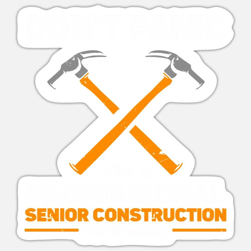 Construction Project Manager Sticker size S (10 x 10 cm)