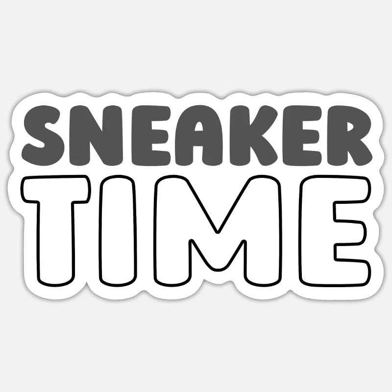 Baskets - Sticker taille S (10 x 10 cm) - blanc mat