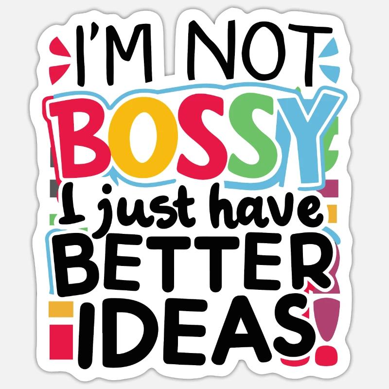 BETTER IDEAS - Sticker size S (10 x 10 cm) - white matte