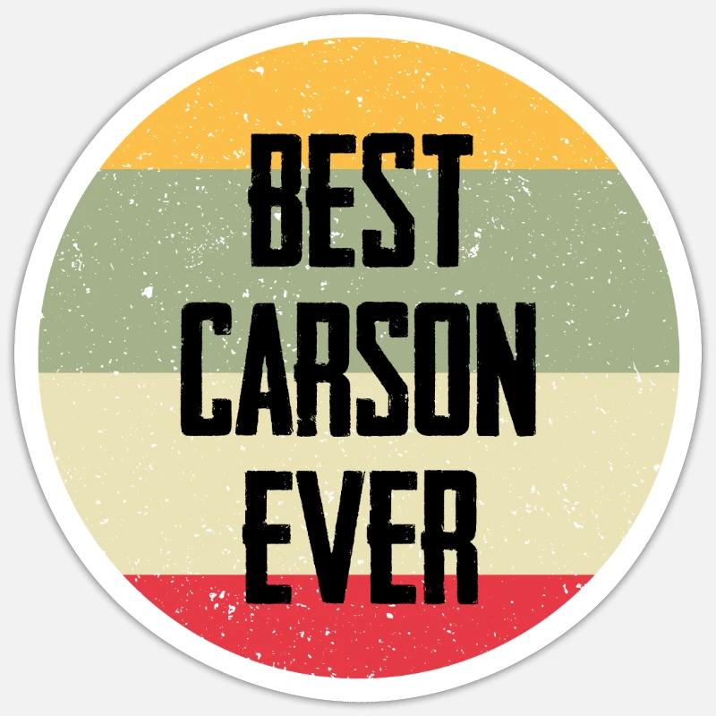 Best Carson Ever - Sticker Größe S (10 x 10 cm) - Mattweiß