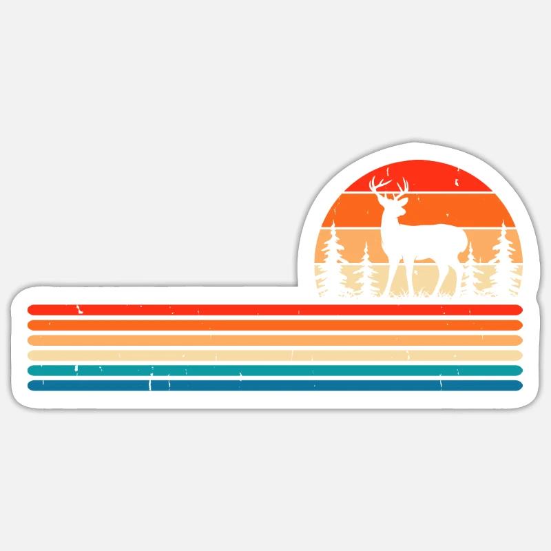 Hunt Hunter - Sticker size S (10 x 10 cm) - white matte