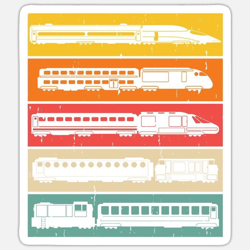 Train Model Train Conductor Train Lover Sticker size S (10 x 10 cm)