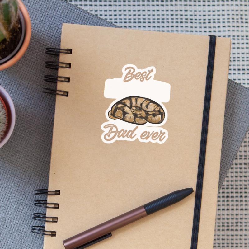Ball Python Snake King Python Sticker size S (10 x 10 cm)